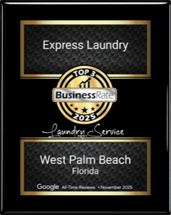 BusinessRate Top 3 Laundry Service Award - West Palm Beach 2025